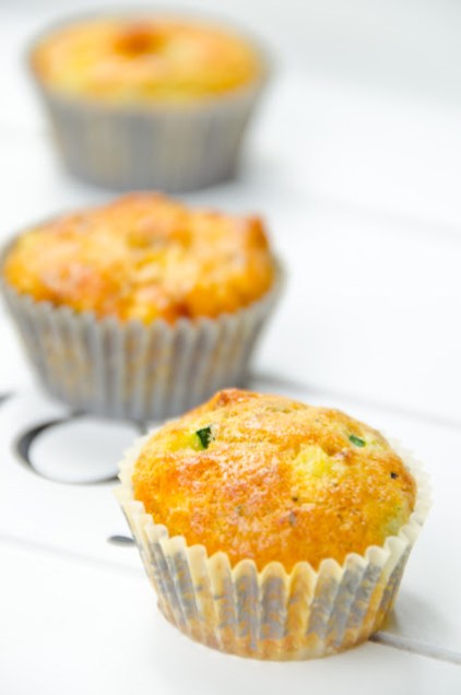 magdalenas de calabacin y chorizo