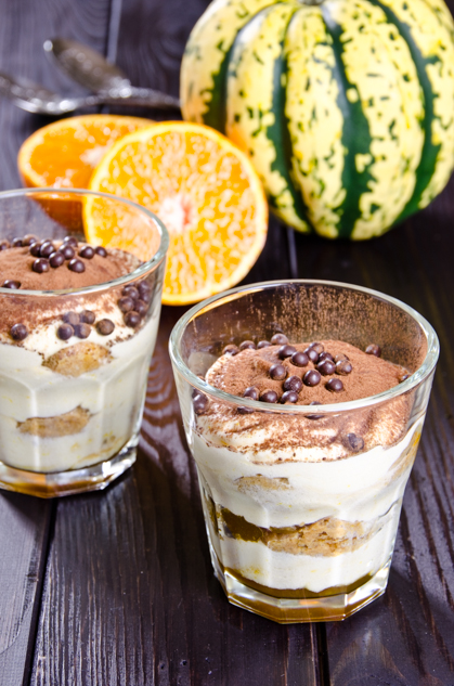 Pumpkin orange tiramisu