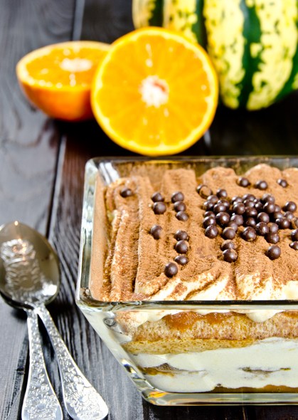 Pumpkin orange tiramisu