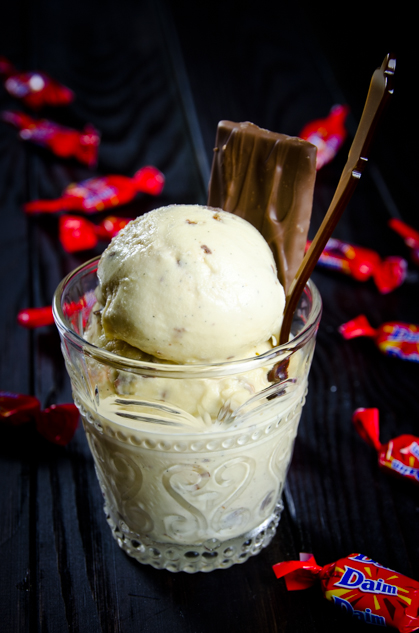 Vanilla Daim ice cream
