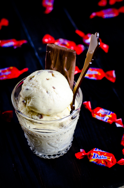 Vanilla Daim ice cream